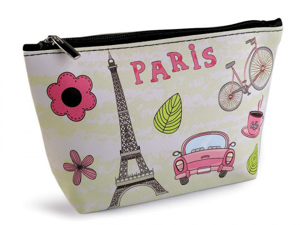 Kosmetická taška / pouzdro Paříž 14x23 cm