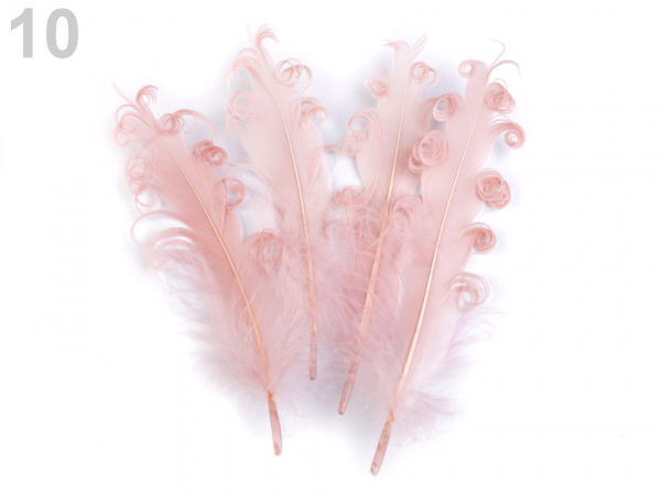 Husí peří kudrnaté délka 12-18 cm