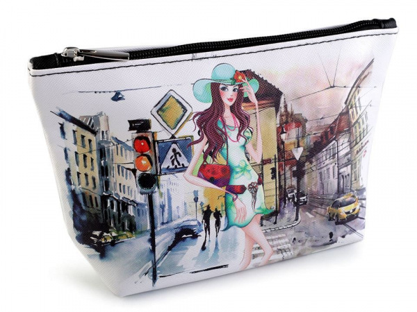 Kosmetická taška / pouzdro Londýn, Paříž, Praha 14x23 cm