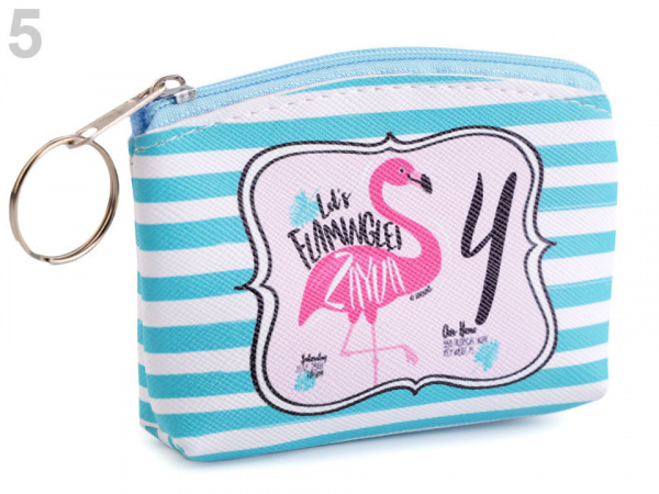 Peněženka / pouzdro plameňák 8x11 cm