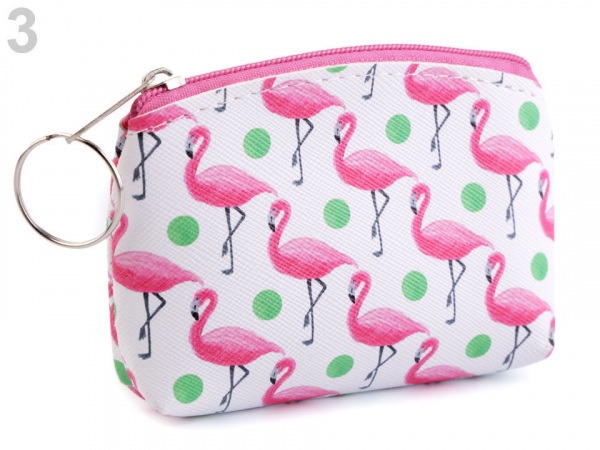 Peněženka / pouzdro plameňák 8x11 cm