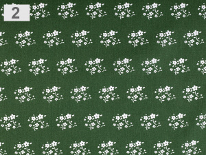 Bavlněná látka květy