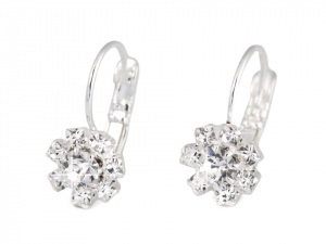 Štrasové náušnice - jablonecká bižuterie