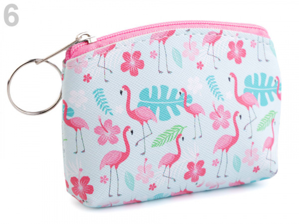 Peněženka / pouzdro plameňák 8x11 cm