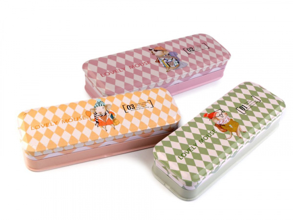 Kovový penál 7,5x21 cm