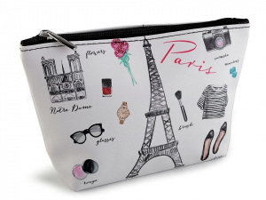 Kosmetická taška / pouzdro Paříž 14x23 cm