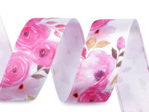 Saténová stuha magnolie šíře 25 mm