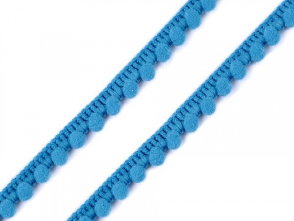 Prýmek šíře 11 mm s bambulkami Ø5 mm