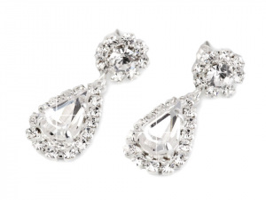 Štrasové náušnice - jablonecká bižuterie