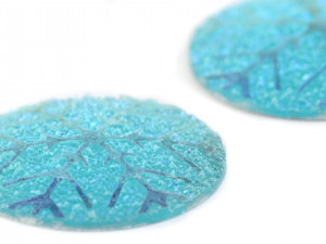 Kabošon modrá vločka Ø25 mm