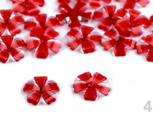 Broušený květ našívací Ø12 mm