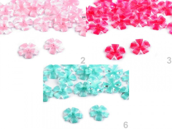 Broušený květ našívací Ø12 mm