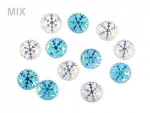 Kabošon vločka Ø11 mm k nalepení