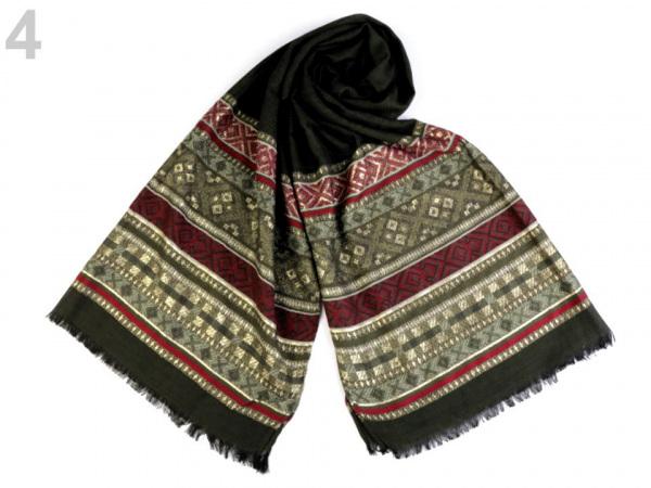 Šála s lurexem 65x175 cm