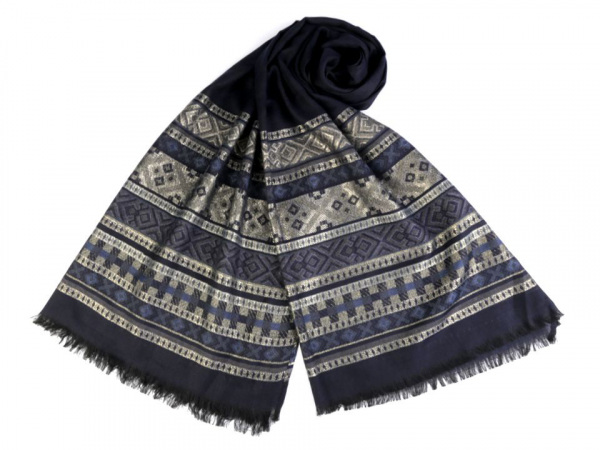 Šála s lurexem 65x175 cm