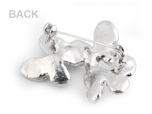 Brož / svatební ozdoba kytice - motýlci