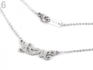 Náhrdelník sova, motýl s kamínky z nerezové oceli