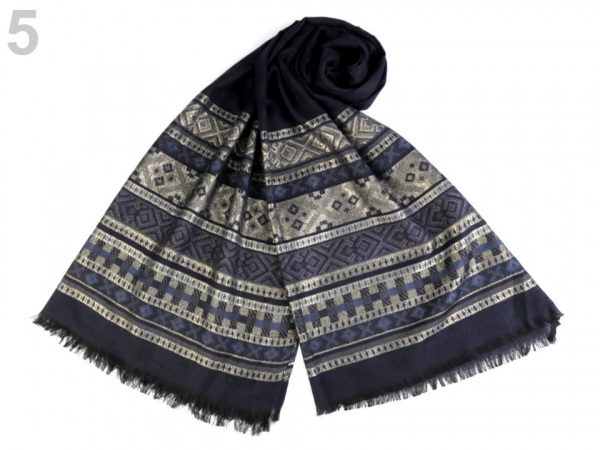 Šála s lurexem 65x175 cm