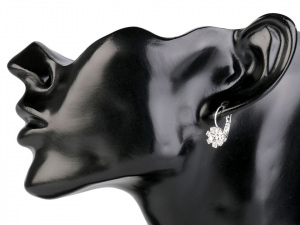 Štrasové náušnice - jablonecká bižuterie