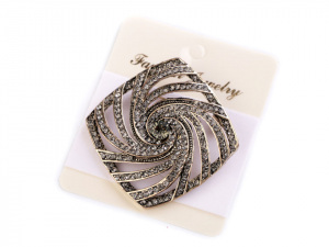 Brož s broušenými kamínky