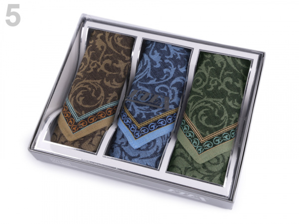 Pánský kapesník žakárový / dárková kazeta