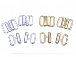 Zapínání na plavky kovové šíře 10mm - Stříbrná