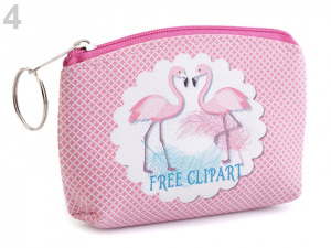 Peněženka / pouzdro plameňák 8x11 cm