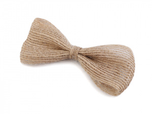 Jutová mašle 3,5x8 cm