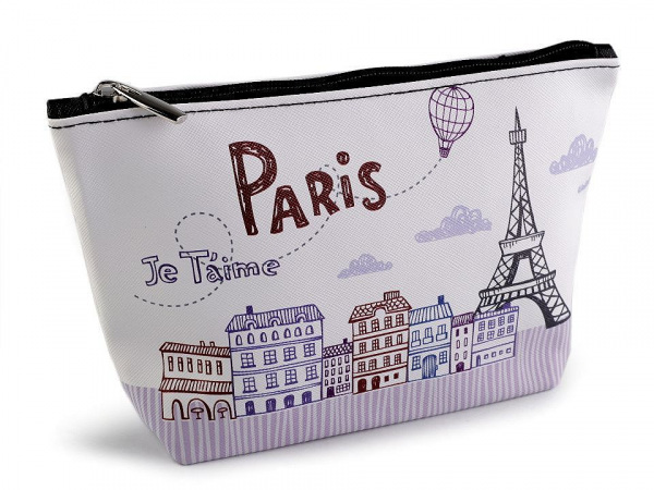 Kosmetická taška / pouzdro Paříž 14x23 cm
