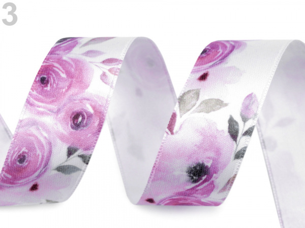Saténová stuha magnolie šíře 25 mm