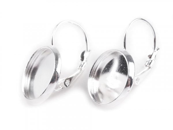 Náušnicové zapínání 12x27 mm uzavřené s lůžkem