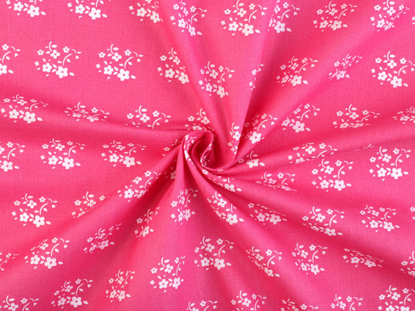 Bavlněná látka květy