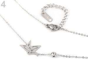 Náhrdelník hvězda, plameňák, srdce z nerezové oceli