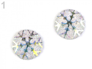 Kabošon vločka Ø11 mm k nalepení