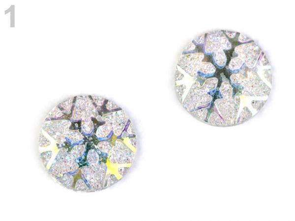 Kabošon vločka Ø11 mm k nalepení