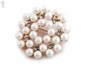 Perlová brož / svatební ozdoba na kytice