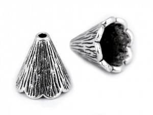 Koncovky na šňůrku / dekorační kaplíky 11x12 mm