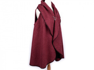 Dámská vesta / kardigan s ozdobným špendlíkem