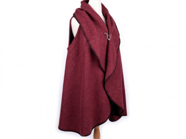 Dámská vesta / kardigan s ozdobným špendlíkem