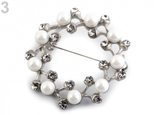 Perlová brož / svatební ozdoba na kytice