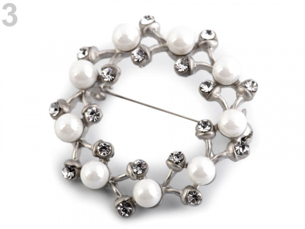 Perlová brož / svatební ozdoba na kytice