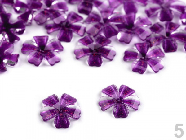 Broušený květ našívací Ø12 mm