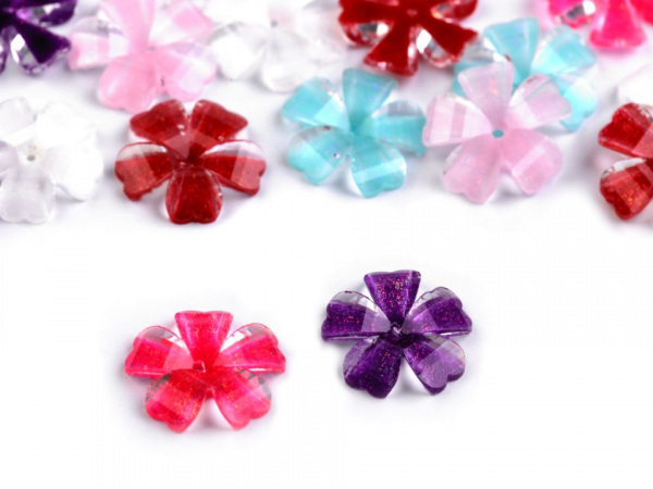 Broušený květ našívací Ø12 mm