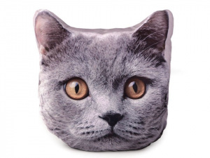 Dekorační polštář s výplní - kočka, pes, kůň, slon, auto, traktor