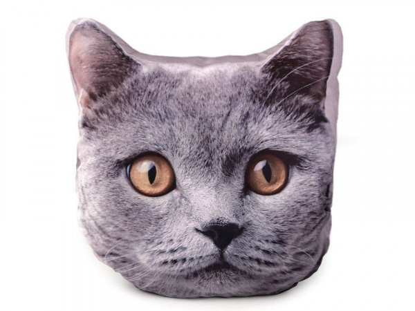 Dekorační polštář s výplní - kočka, pes, kůň, slon, auto, traktor