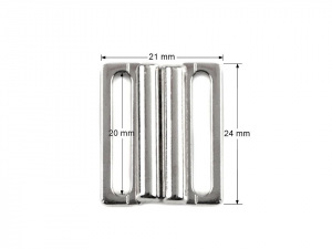 Plavkové zapínání šíře 20 mm kovové