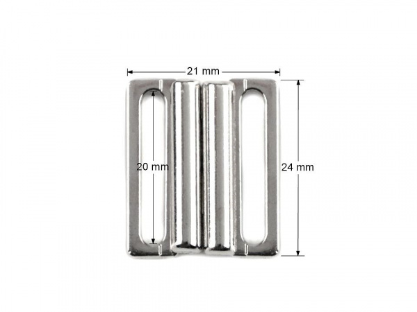 Plavkové zapínání šíře 20 mm kovové