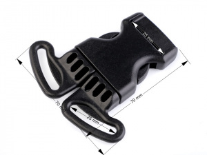 Spona šíře 25 mm 3 dílná / 3 bodová