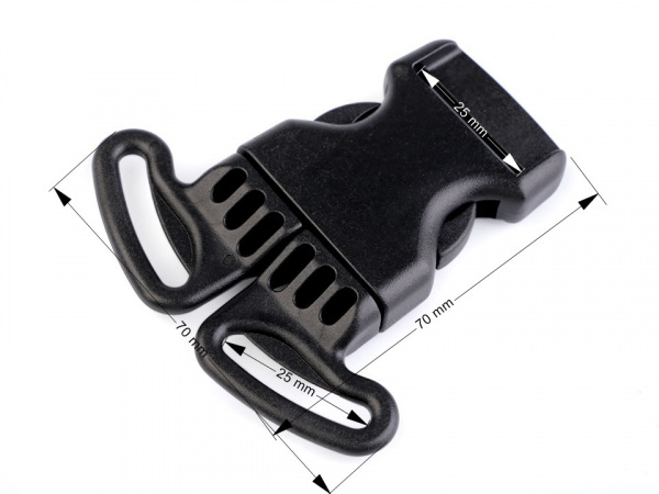 Spona šíře 25 mm 3 dílná / 3 bodová