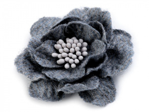 Vlněný květ s pestíky v barvě květu Ø60 mm